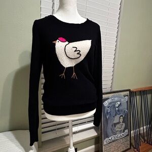 J.Crew French Hen Sweater S Navy